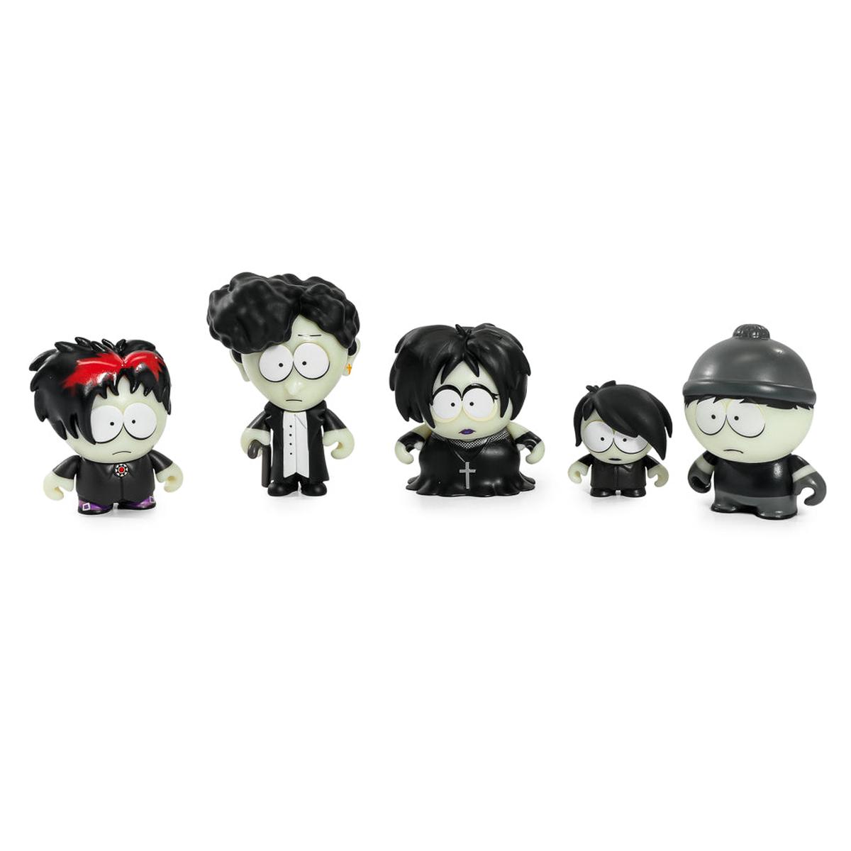 2024 CON EXCLUSIVE: South Park Goth Kids Glow-in-the-Dark Vinyl Mini Figures 5-Pack - SOLD OUT
