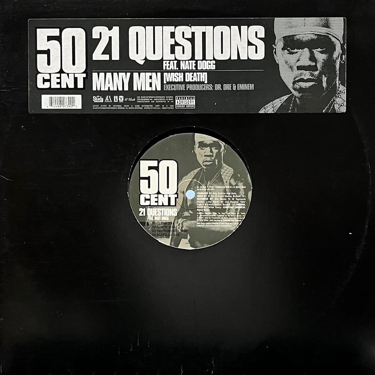 50 CENT / 21 Questions / Many Men [Wish Death] INTR-10935-1, 12inch