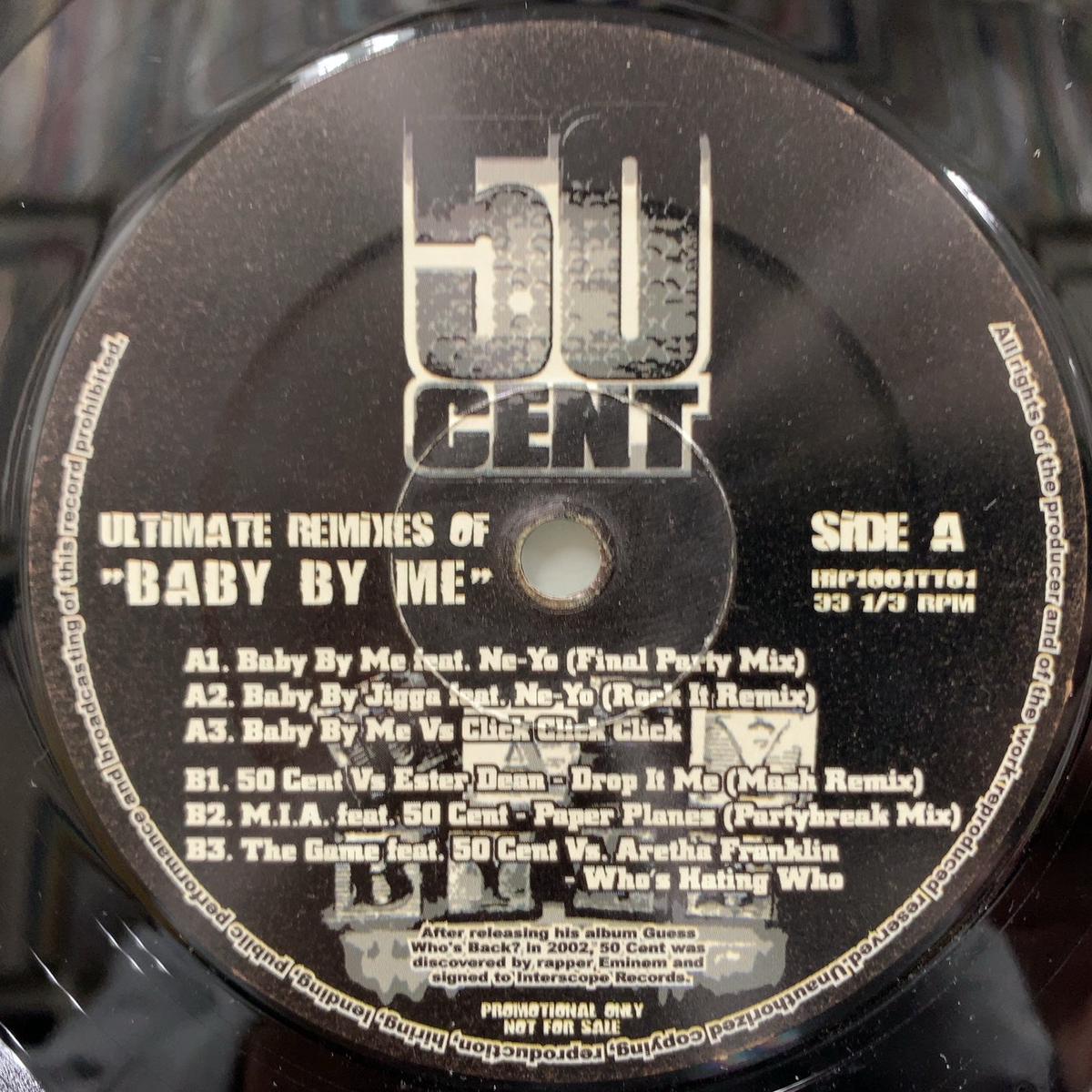 50 CENT / Ultimate Remixes Of "Baby By Me" (HIP1001TT01, 12inch)