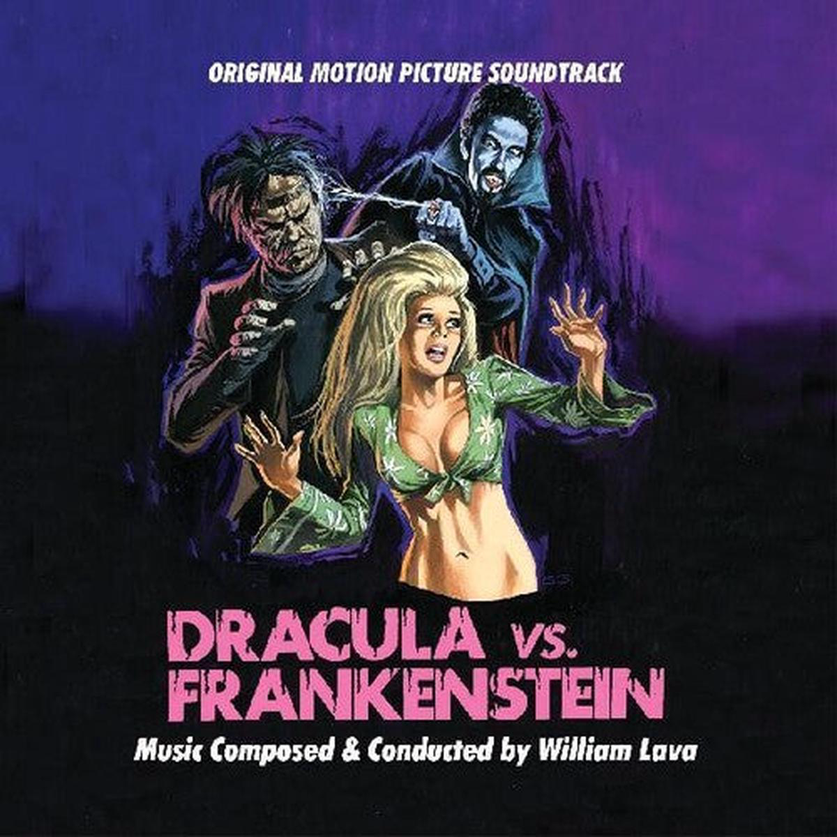 William Lava 8211 Dracula Vs Frankenstein OST LP (Ltd Pumpkin Orange Vinyl)