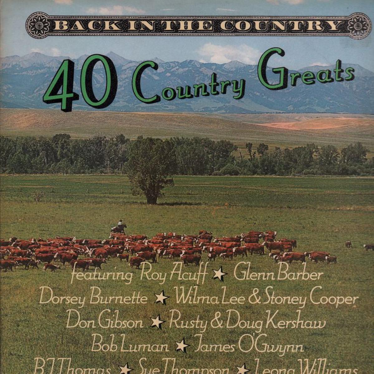 40 Country Greats-DJM-2x12  Vinyl LP Gatefold-Ex+/Ex+