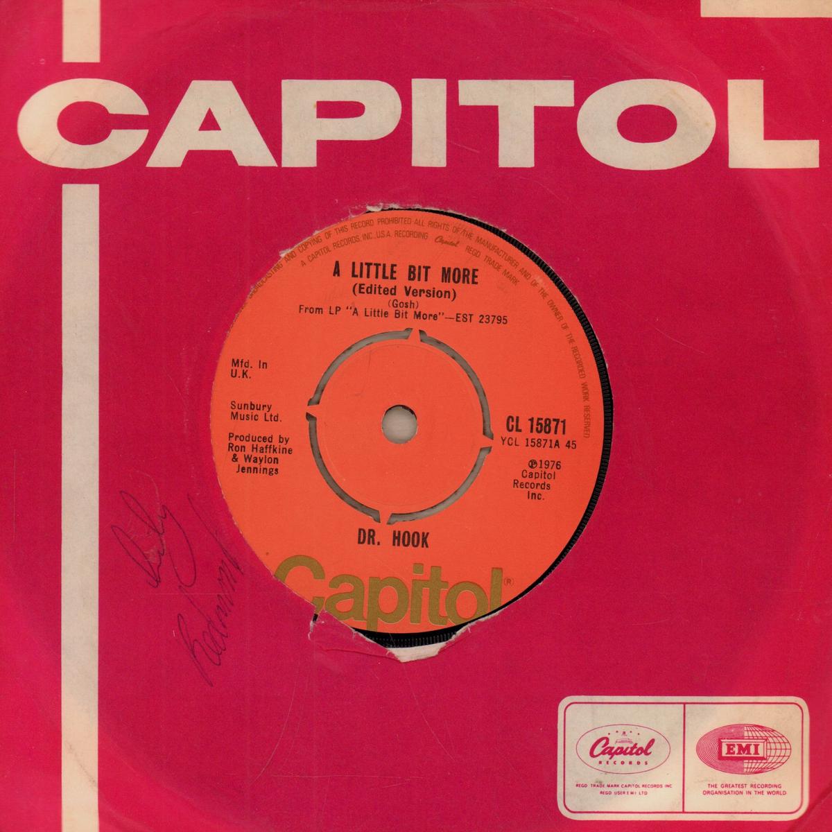 A Little Bit More-7  Vinyl-VG/VG+