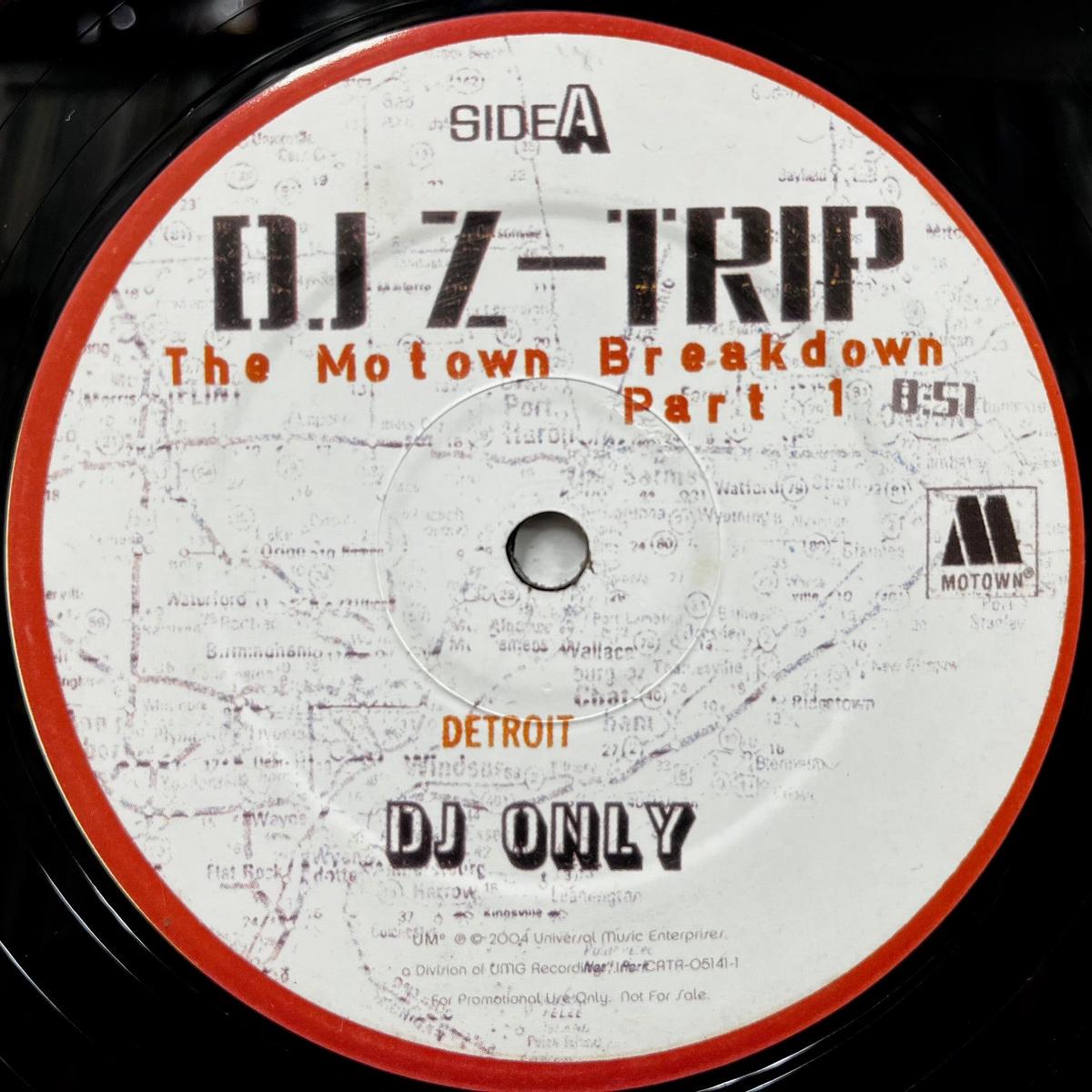 Z-TRIP and MARVIN GAYE / The Motown Breakdown Part 1 / What's Going On (05141-1, 12inch)