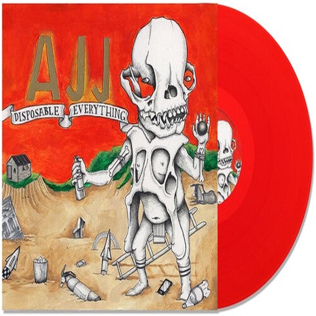 AJJ: Disposable Everything - Strawbably Red - VINYL LP