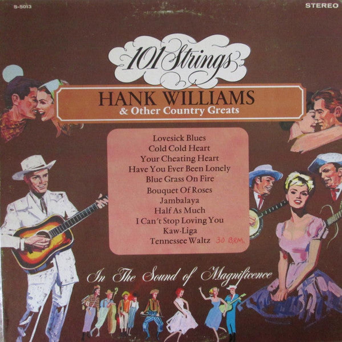 101 Strings Hank Williams & Other Country Greats Classical / Folk, World, & Country (vinyl lp)