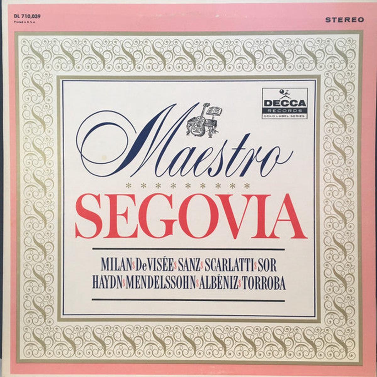 Andrs Segovia Maestro Segovia LP