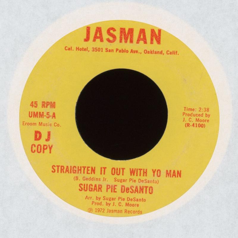 Sugar Pie Desanto - Keep Your Womans's Lib on Jasman Promo Funk 45