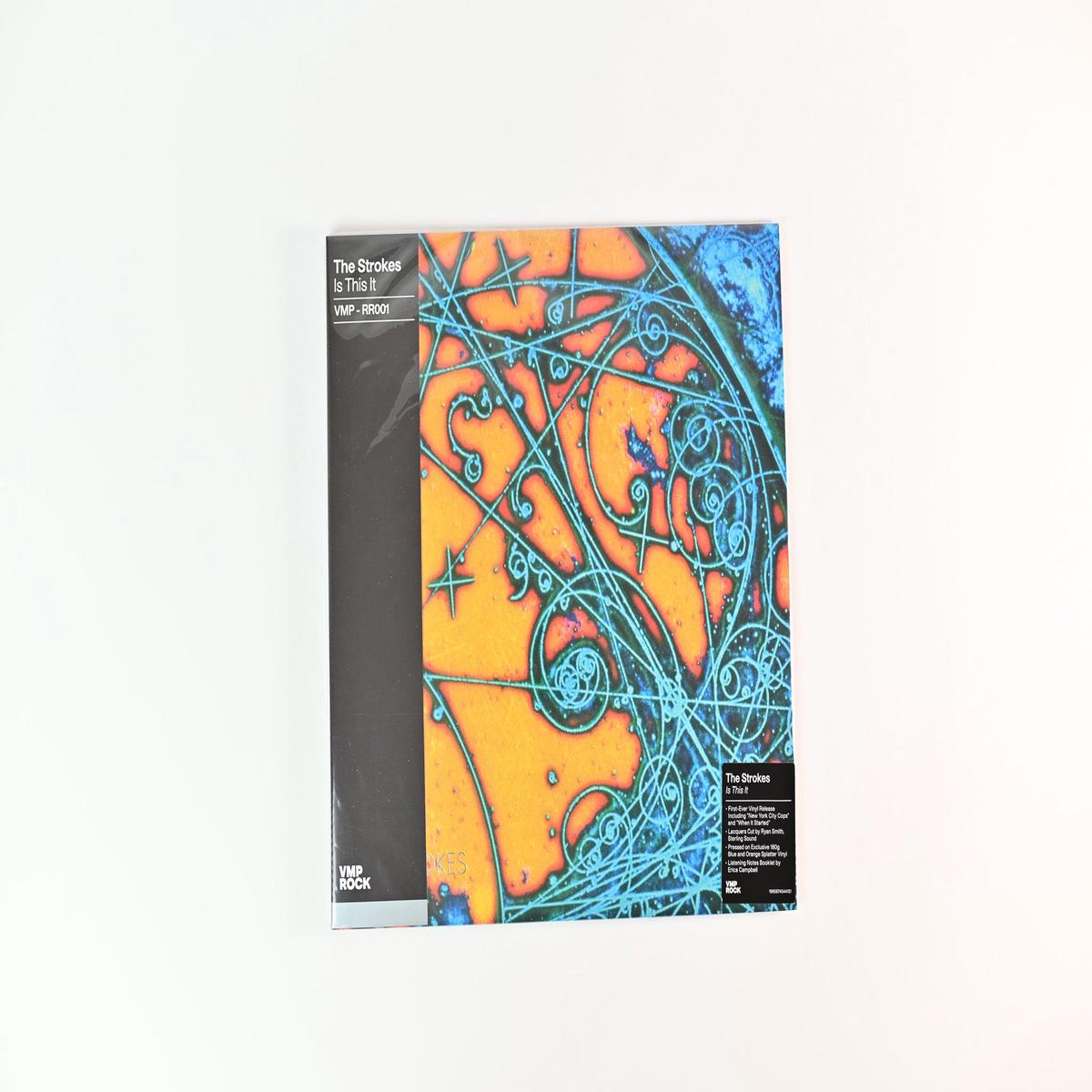 The Strokes - Is This It on RCA Vinyl Me Please Club Edition Clear w Blue Orange Splatter Reissue