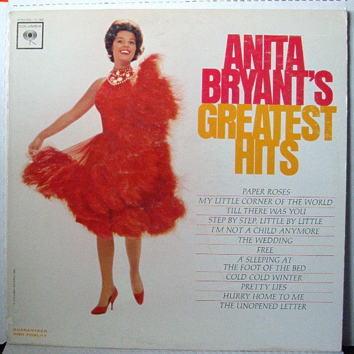 Anita Bryant Greatest Hits LP