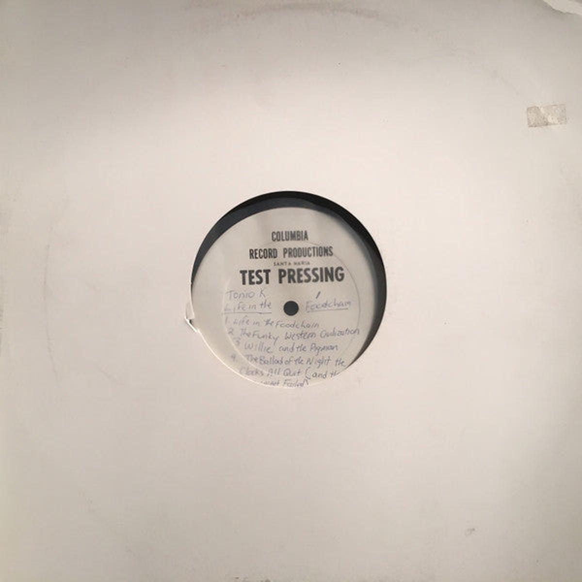 Tonio K. Life In The Foodchain (test pressing) LP