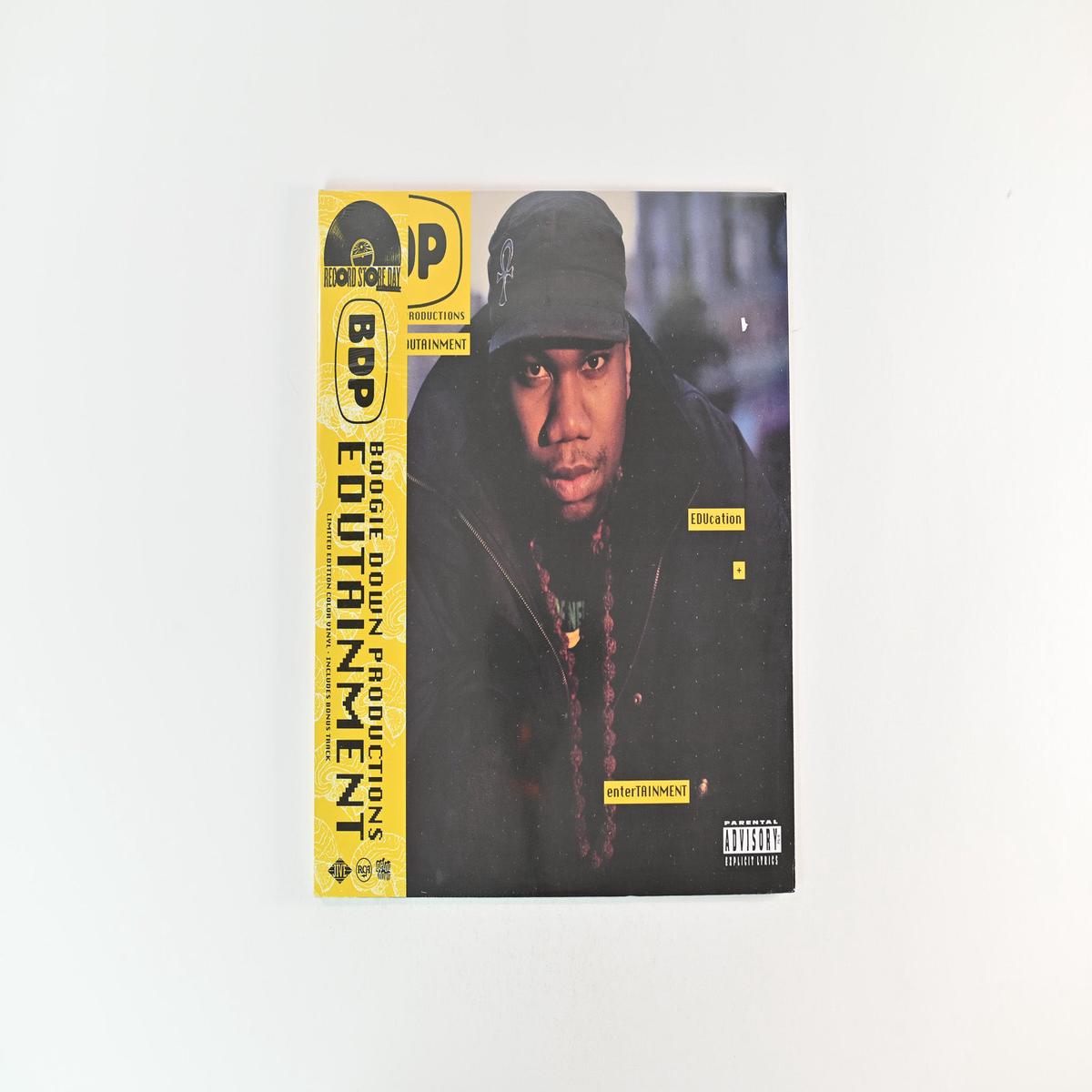 Boogie Down Productions - Edutainment Sealed on Get on Down RSD 2024 Ltd Black Opaque Canary Yellow Splatter Reissue Sealed