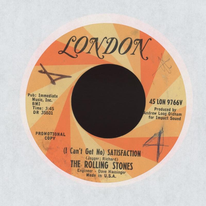 The Rolling Stones - (I Can't Get No) Satisfaction on London Promo Rock 45