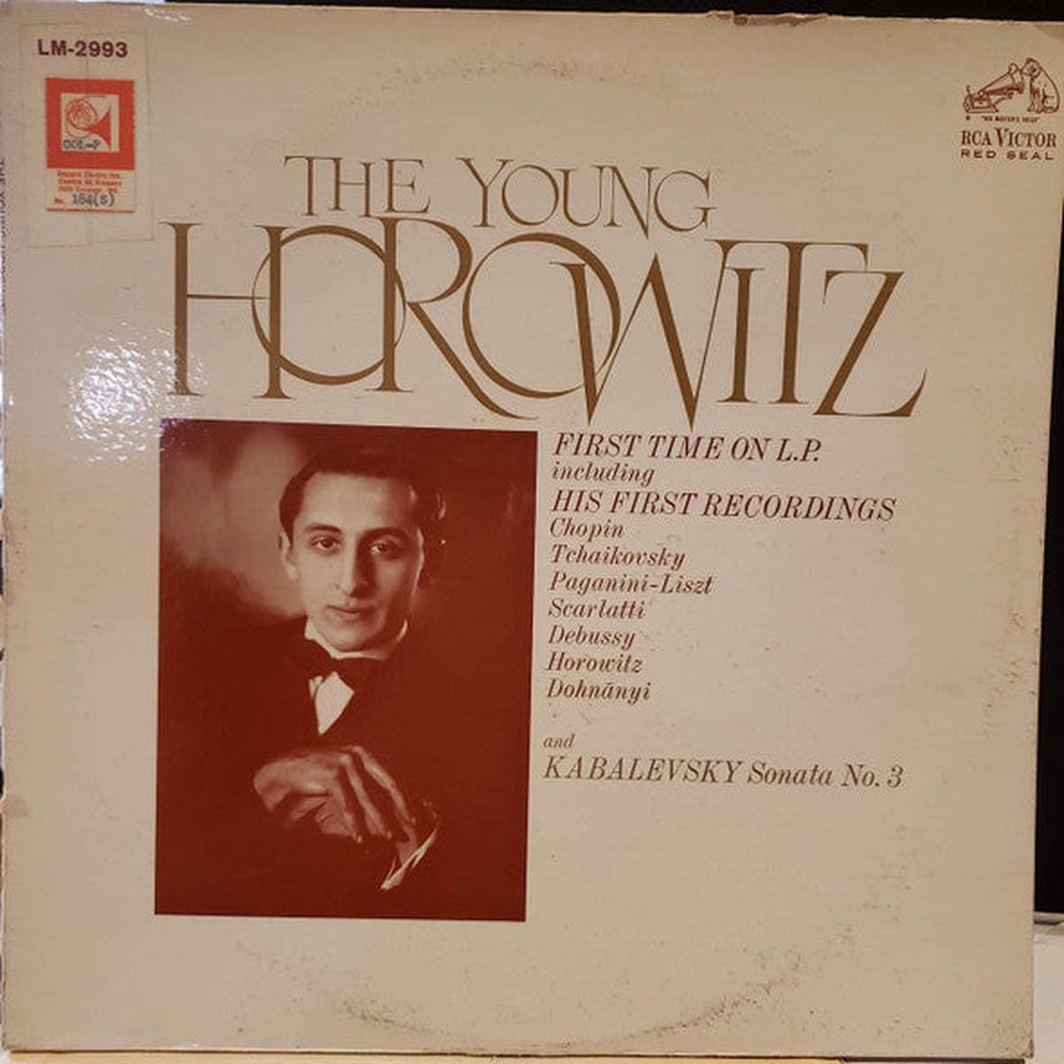 Vladimir Horowitz The Young Horowitz LP