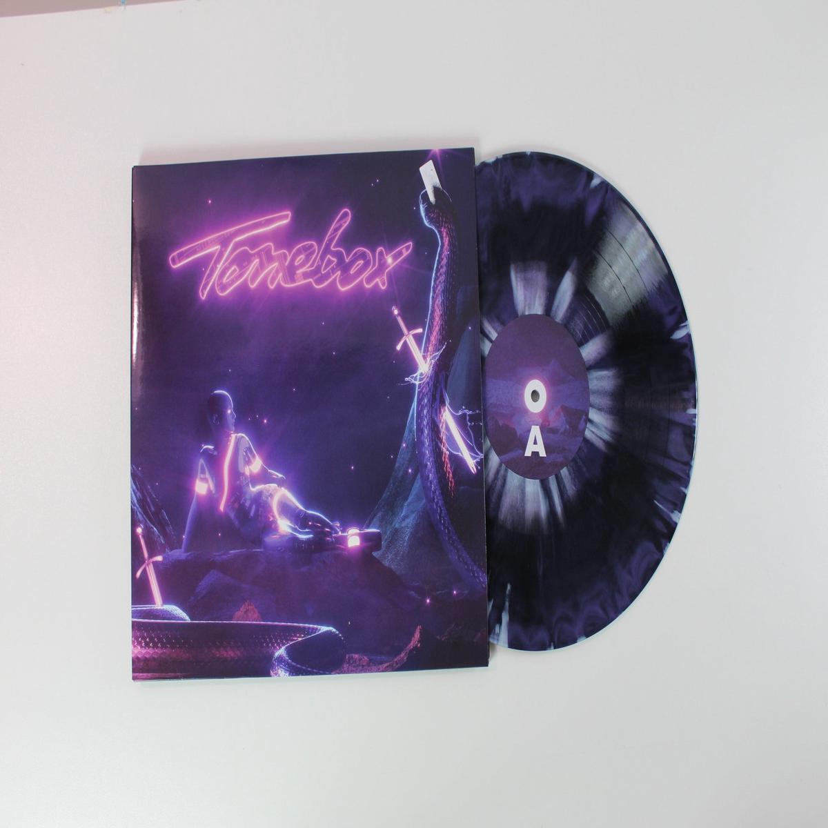 Tonebox - Cloud Highway Ltd Purple Black Marble w Silver Splatter Vinyl on NewRetroWave