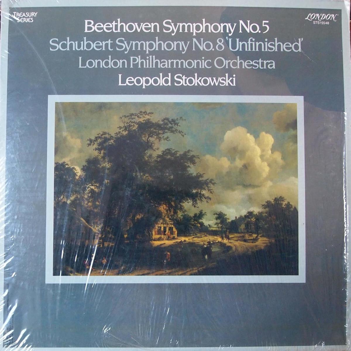 Beethoven, Schubert, Leopold Stokowski, London Philharmonic Orchestra Symphony No. 5 / Symphony No. 8 'Unfinished' LP