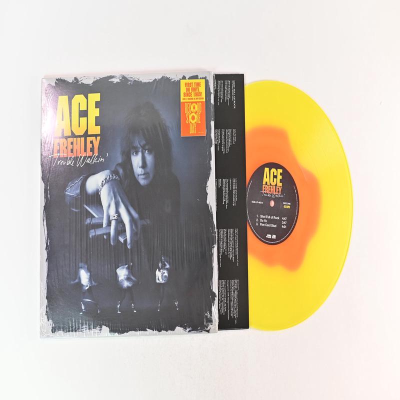 Ace Frehley - Trouble Walkin on eOne RSD 2020 45 RPM Yellow/Orange Vinyl Reissue