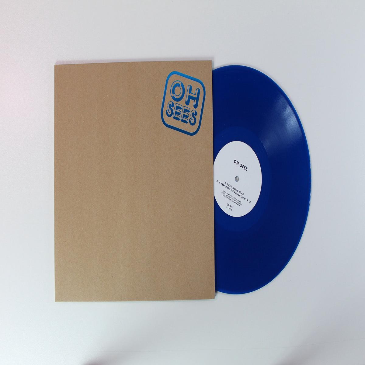 Thee Oh Sees - Dead Medic on Castle Face 12 45 RPM Blue Translucent