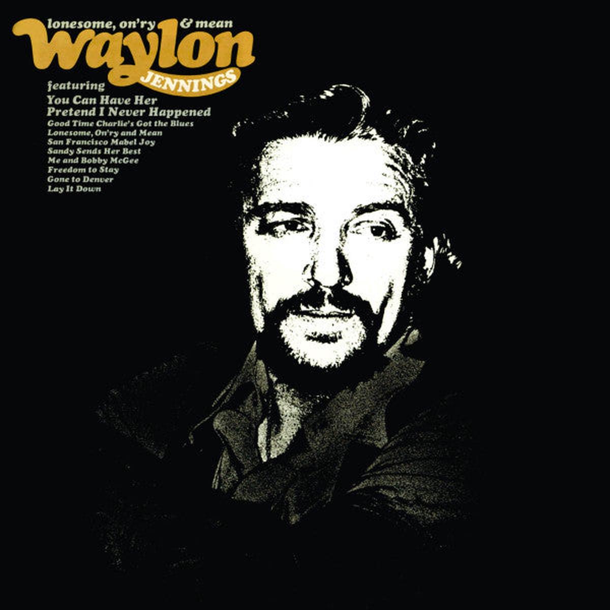 Waylon Jennings - Lonesome On'ry & Mean LP