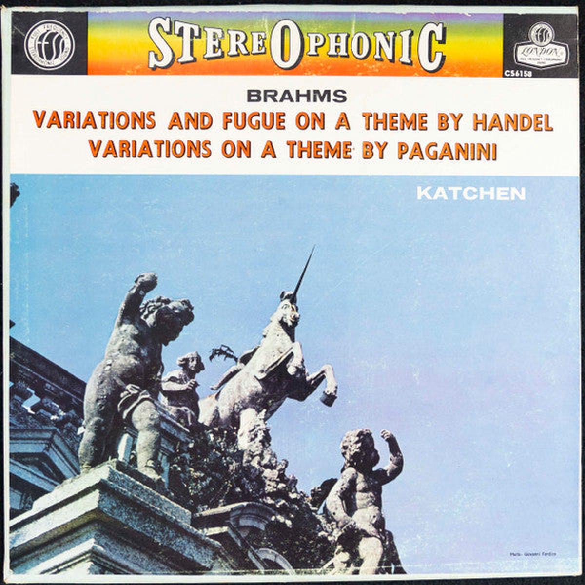 Brahms, Katchen Variations And Fugue On A Theme By Handel / Variations On A Theme By Paganini LP