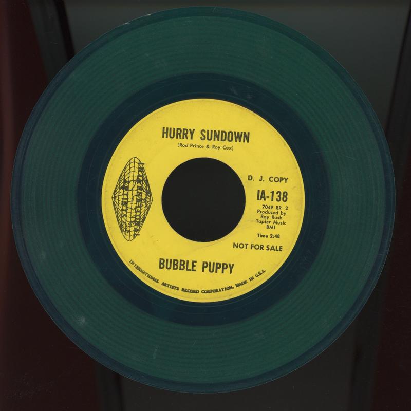 Bubble Puppy - What Do You See on International Artists Green Vinyl Promo Psych 45