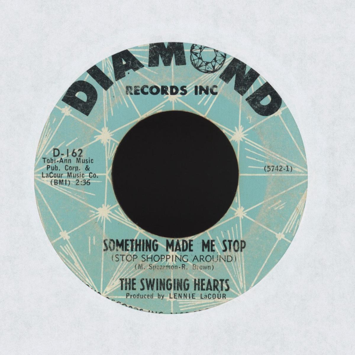 The Swinging Hearts - Something Made Me Stop (Stop Shopping Around) on Diamond RB Doo Wop 45