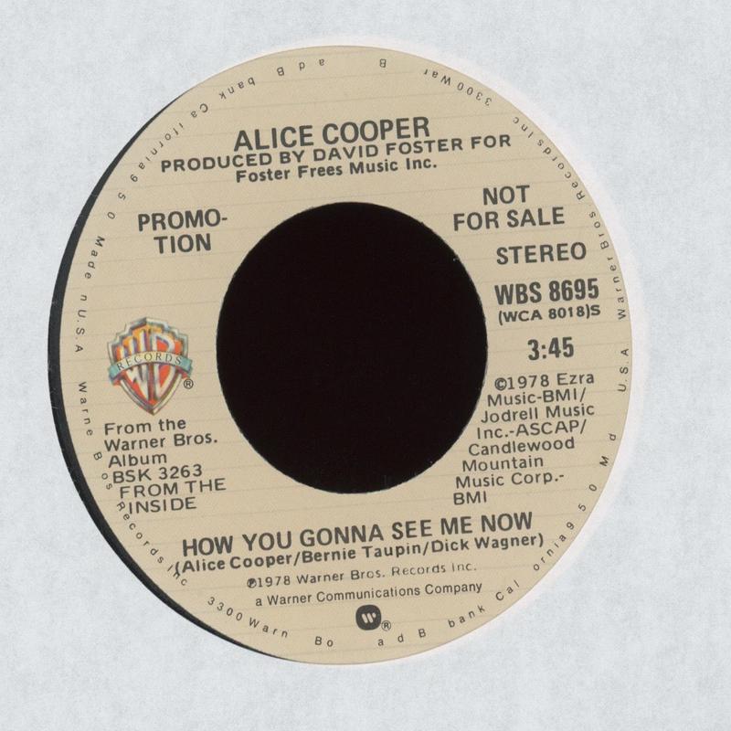 Alice Cooper - How You Gonna See Me Now on Warner Bros. Promo Rock 45