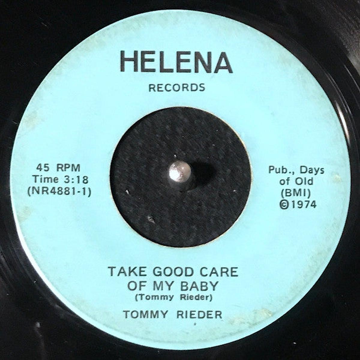 Tommy Rieder  Take Good Care Of My Baby 7"
