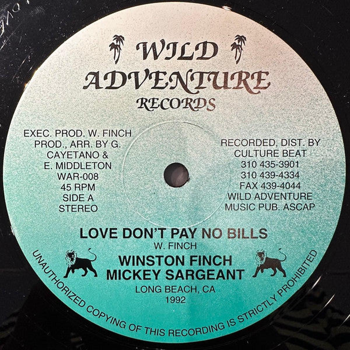 Winston G. Finch, Mickey Sargeant - Love Don't Pay No Bills