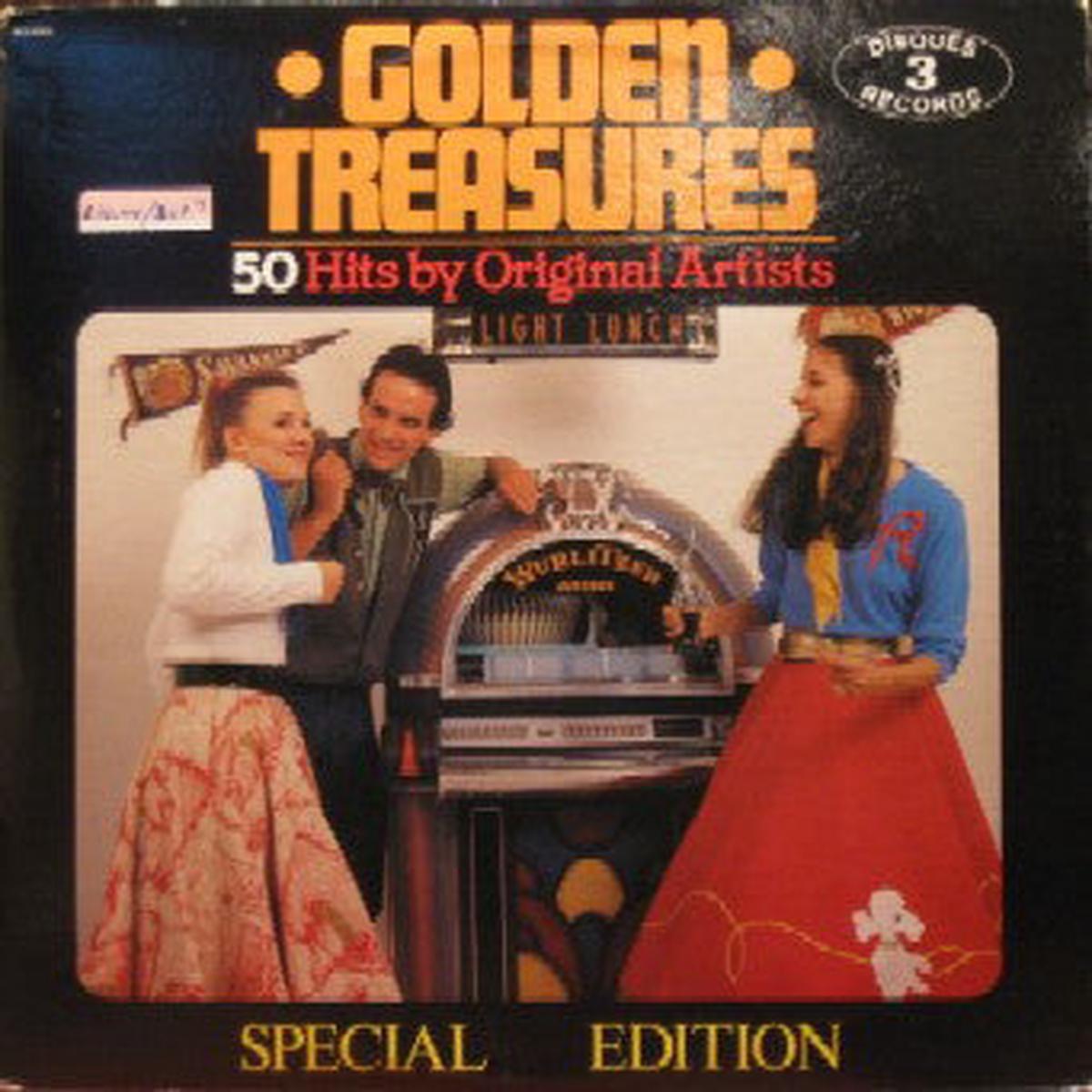 50 Golden Treasures 1970s Pop / Rock / Compilation - 1931- 1981 - 3 lp set (Vinyl)