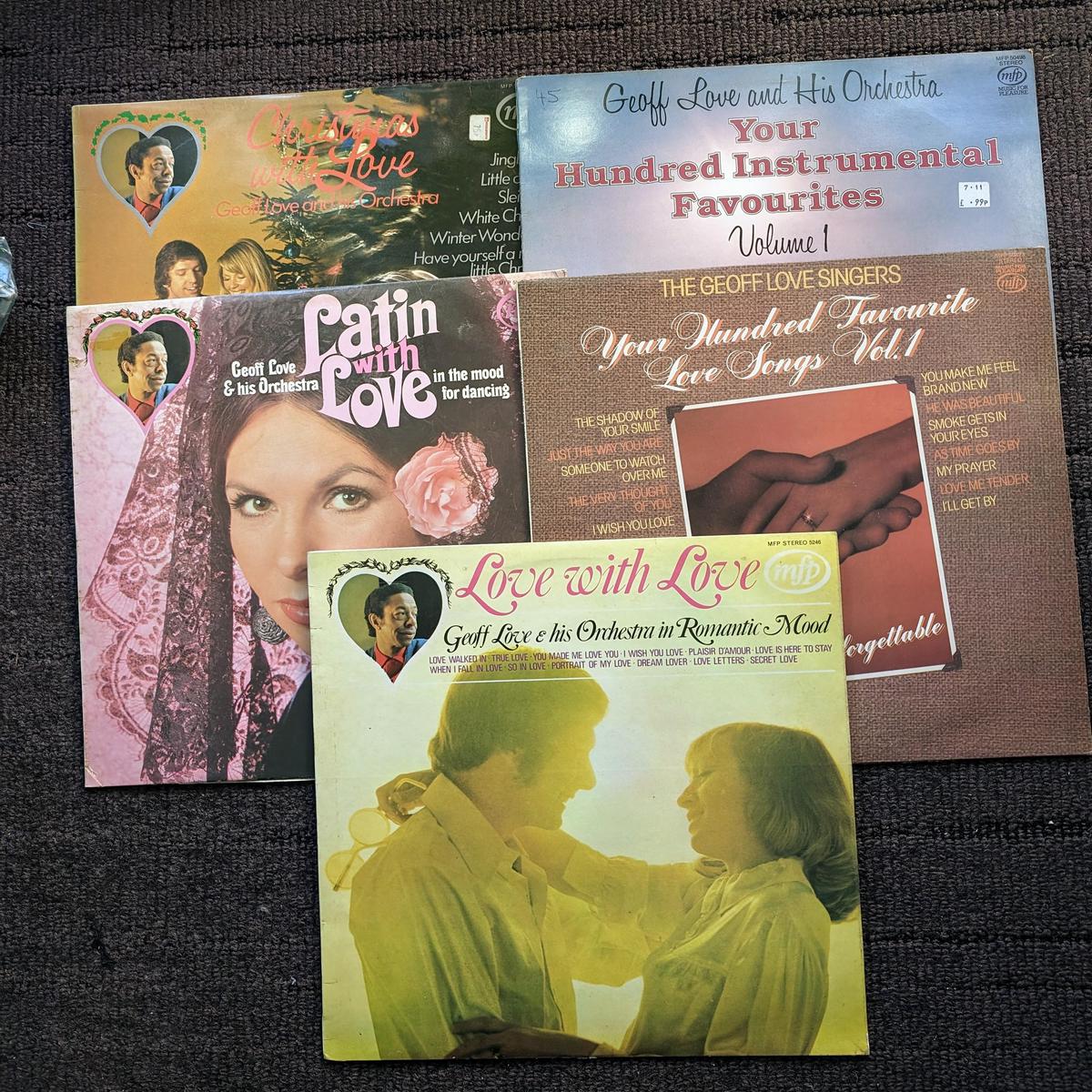 5 Geoff Love Albums - Near Mint - Sold as a Lot. # 59