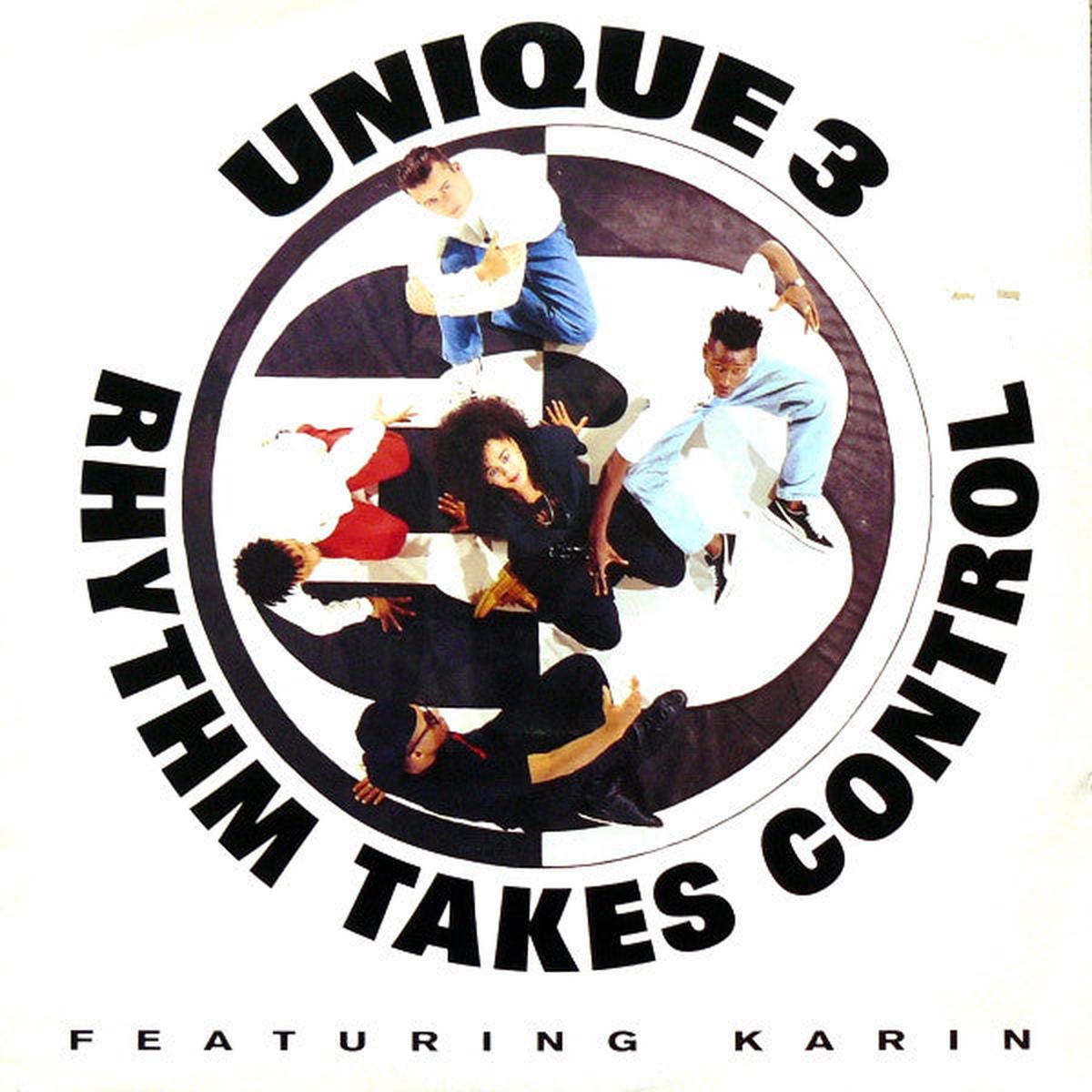 Unique 3 Featuring Karin Rhythm Takes Control -19900 Electronic Techno -(Vinyl, 12", 45 RPM )