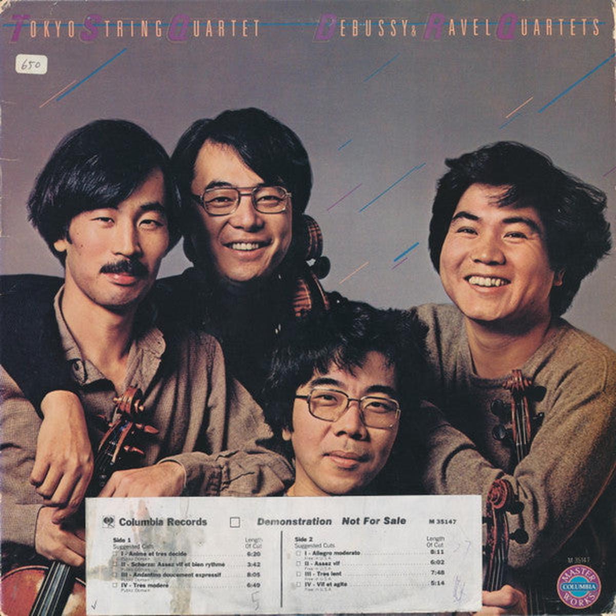 Tokyo String Quartet - Debussy & Ravel Debussy & Ravel Quartets -1979-Classical Style: Impressionist, Modern -Album, Promo, Stereo