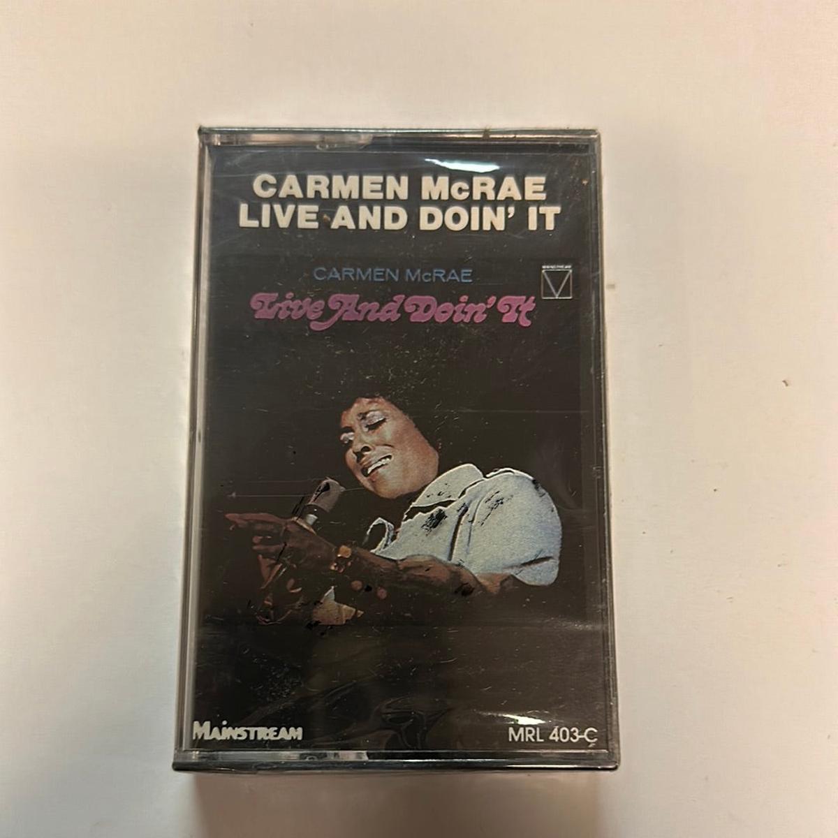 Carmen McRae  Live And Doin' It Cassette