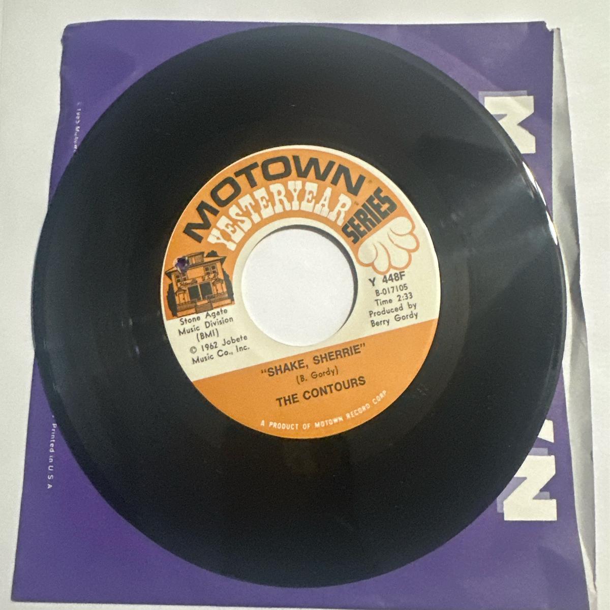 The Contours  Do You Love Me / Shake, Sherrie 7" Vinyl Y 448F VG+