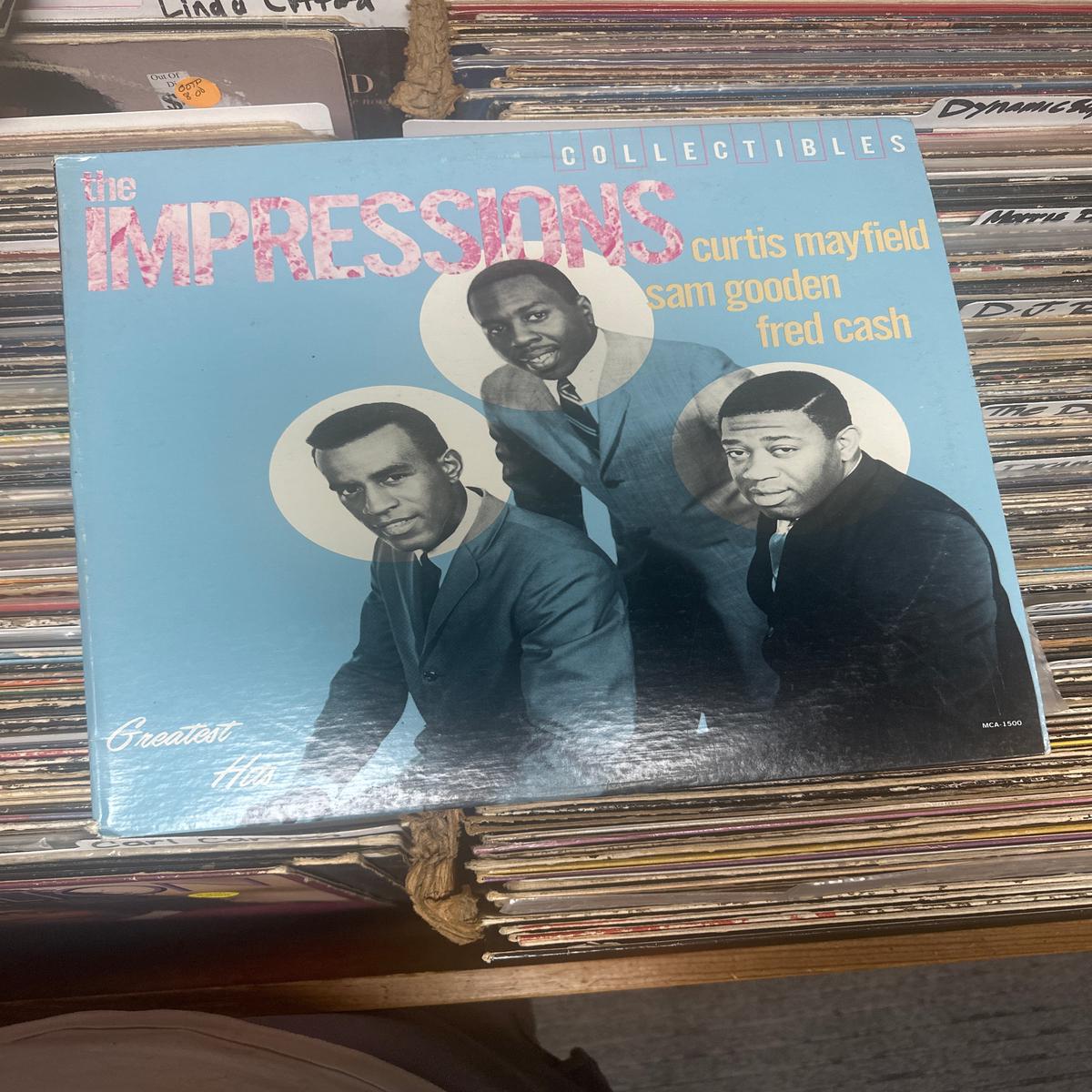 The Impressions  Greatest Hits Vinyl LP MCA-1500 VG+/VG+