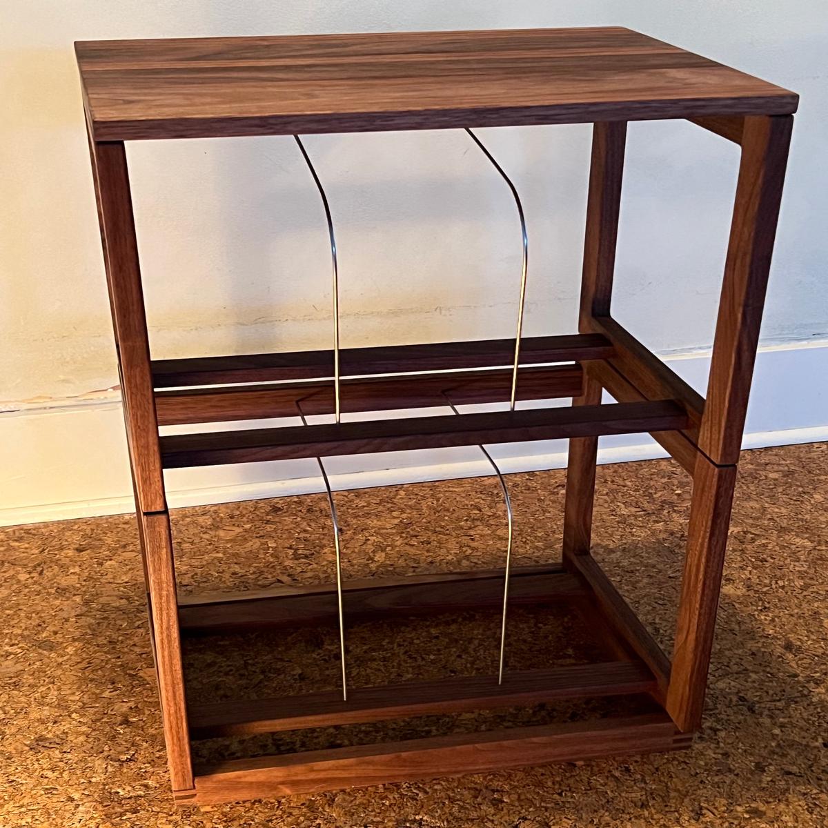 33Rackit Walnut Single Wide Record Storage Unit